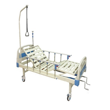 Кровать трехсекционная с механическим червячным приводом регулирования положения